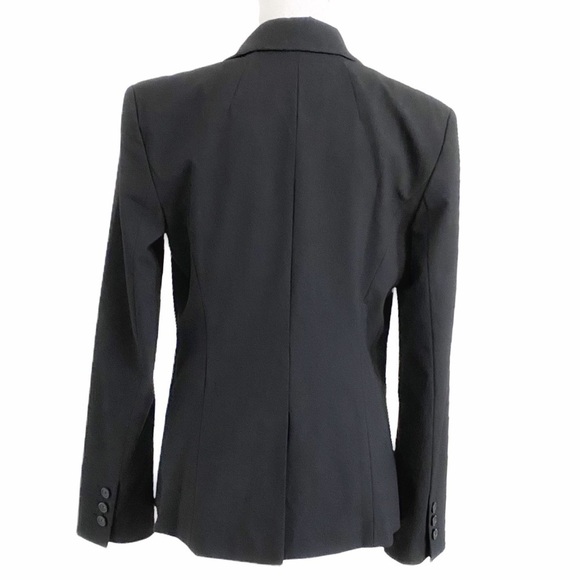 Halogen BLACK NOTCHED LAPEL SINGLE BUTTON BLAZER JACKET - 6 - Picture 3 of 12